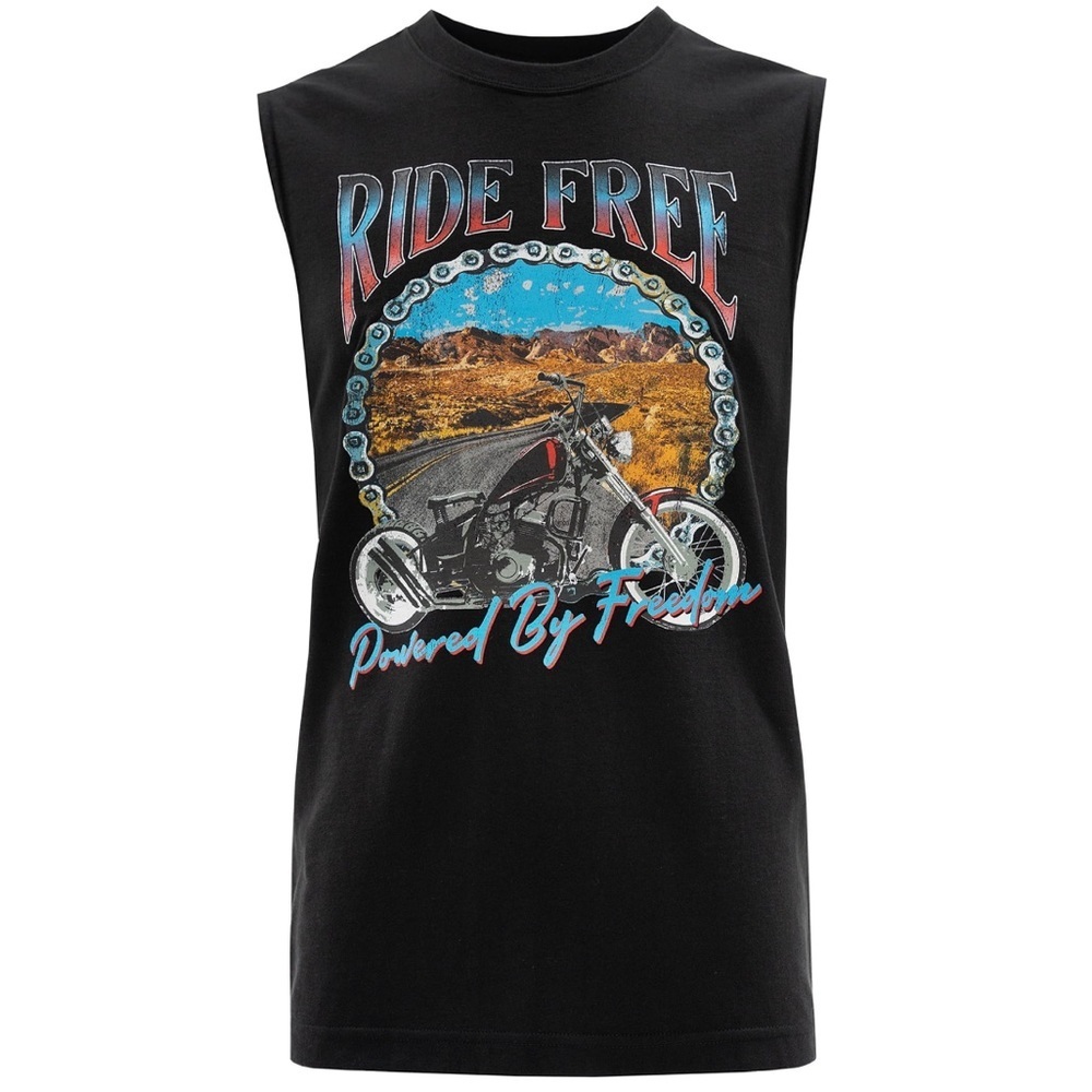 Way To Celebrate Men's Americana Graphic Muscle Tank Top - Mediun